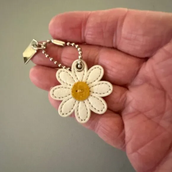 COACH Leather Daisy Keychain - Picture 5 of 5